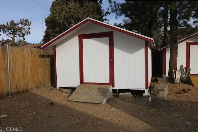 view of outbuilding