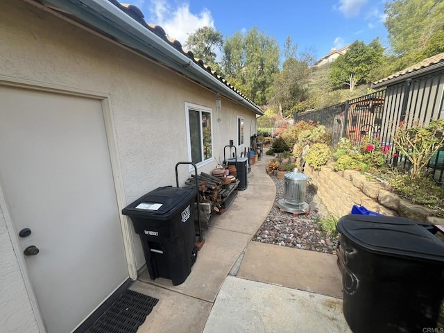 view of patio / terrace with central AC unit