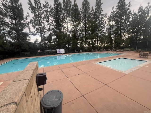 view of pool with a patio area