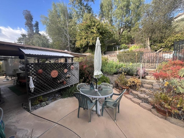 view of patio / terrace