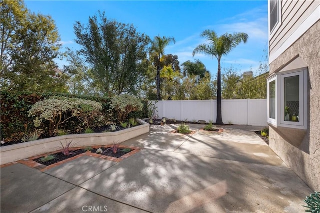 view of patio / terrace with a fenced backyard