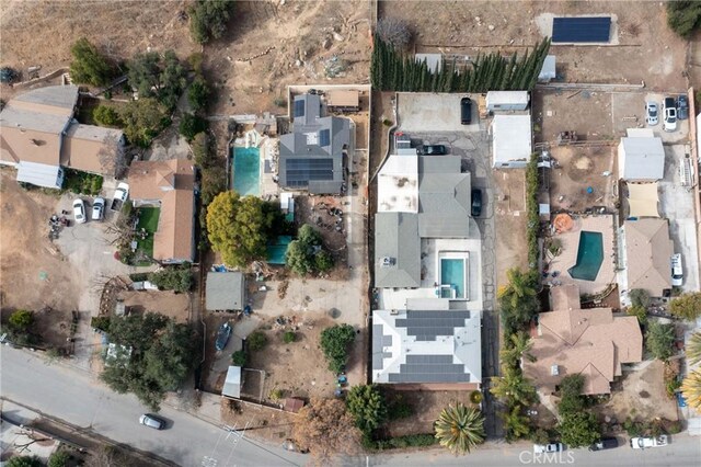 drone / aerial view with a residential view