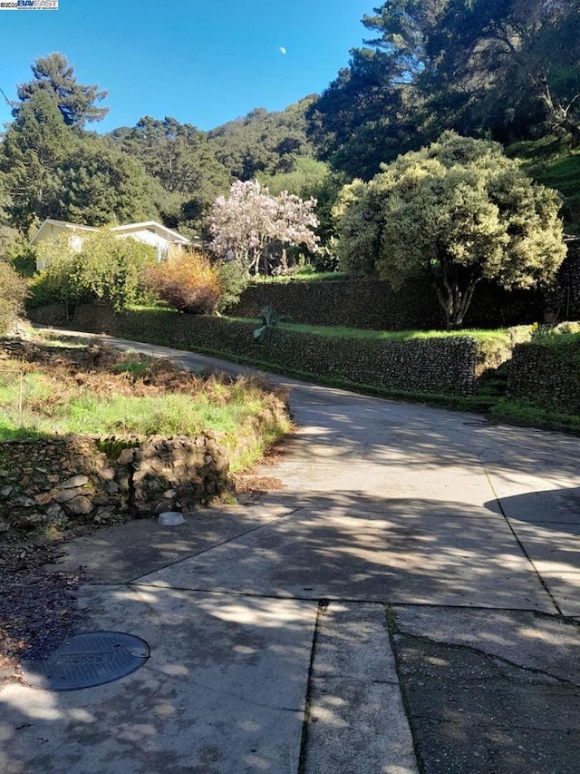 view of property's community with a mountain view