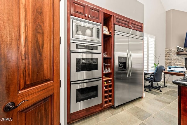 kitchen with built in appliances