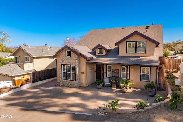 view of front of home