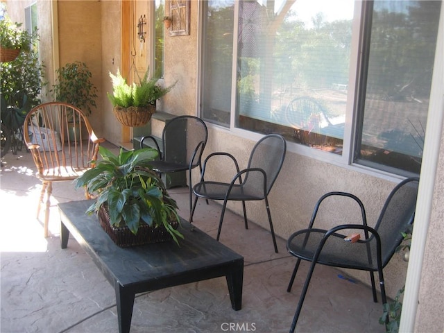 view of sunroom