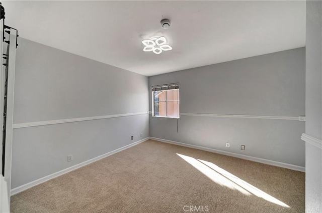 view of carpeted empty room