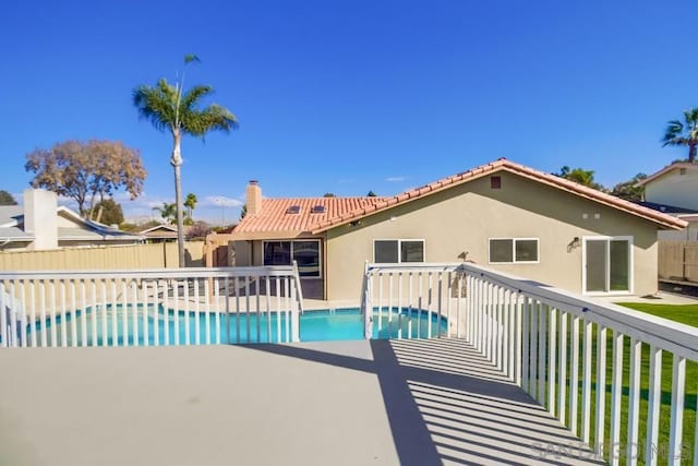 view of pool