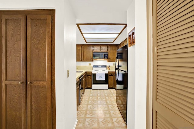 kitchen featuring electric range