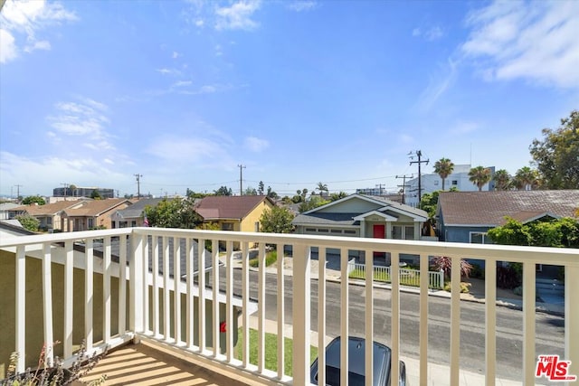 view of balcony