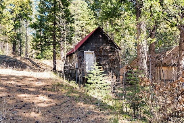 view of outdoor structure