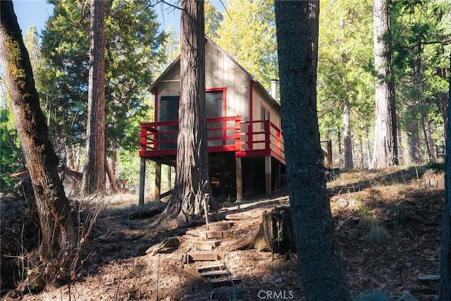 view of outdoor structure