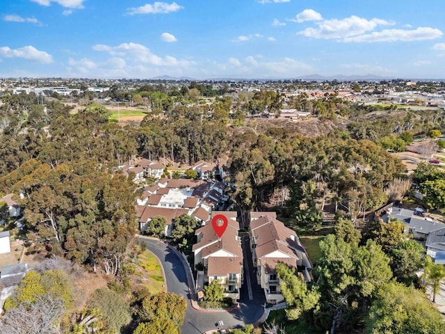 bird's eye view featuring a residential view