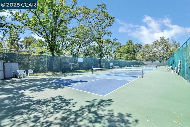 view of sport court