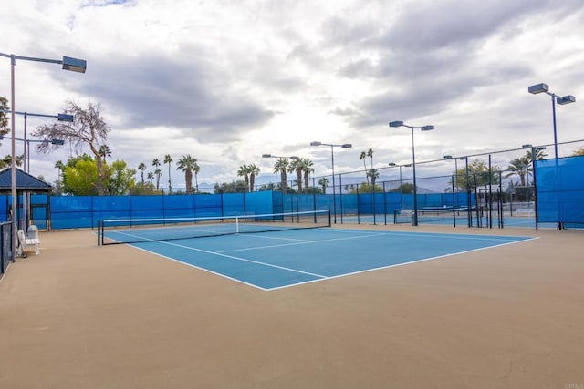 view of tennis court