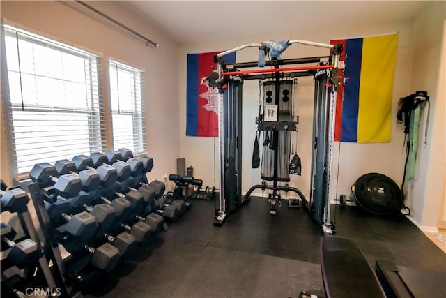 view of exercise room