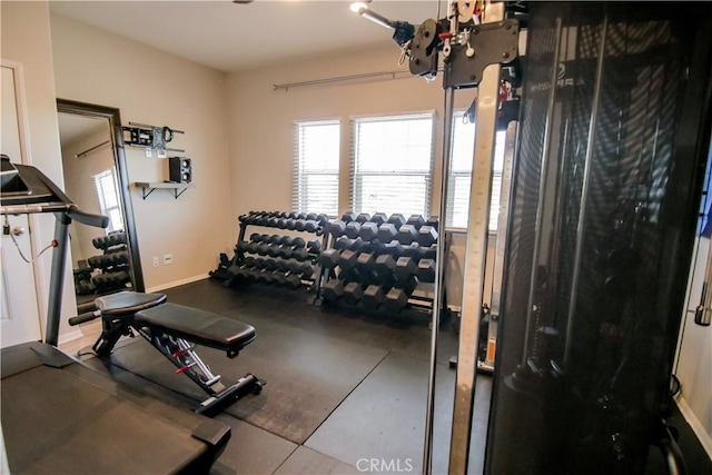 view of exercise room