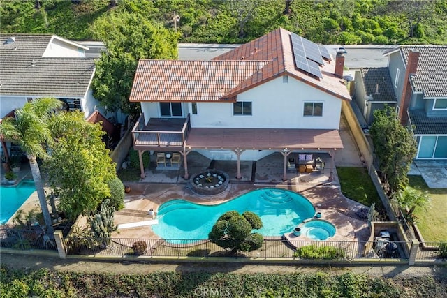 view of pool with a patio area