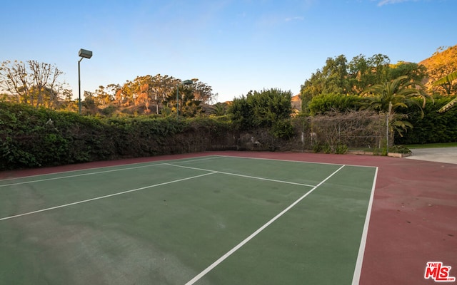 view of tennis court