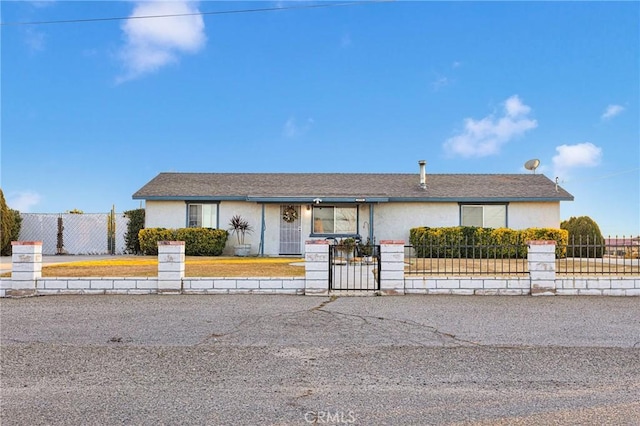 view of ranch-style home