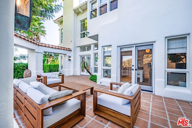 view of patio / terrace with outdoor lounge area