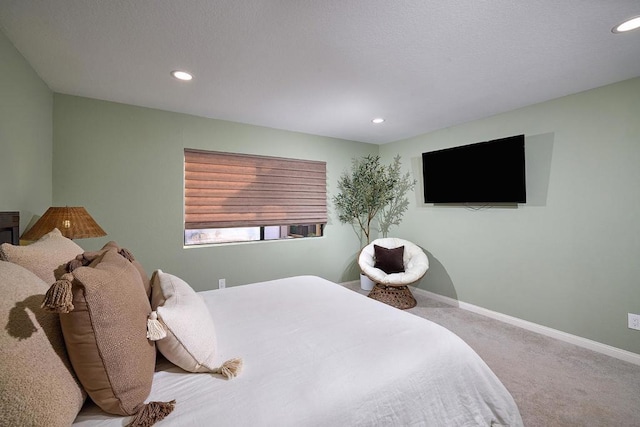 bedroom with carpet floors