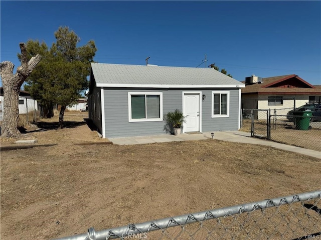 view of front of property with a patio