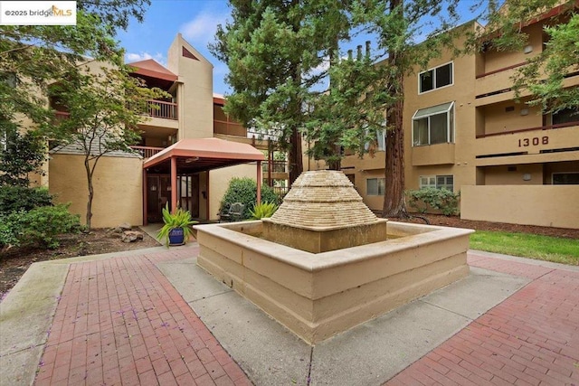 view of property's community with a gazebo