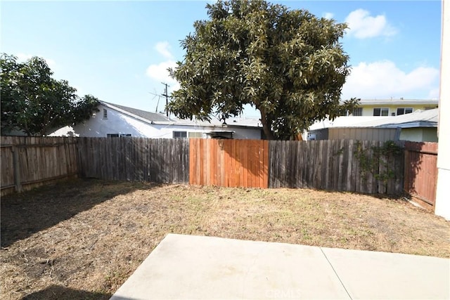 view of yard with a patio