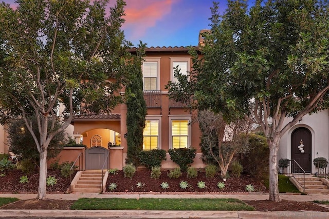 view of mediterranean / spanish home