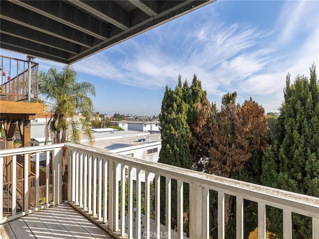 view of balcony