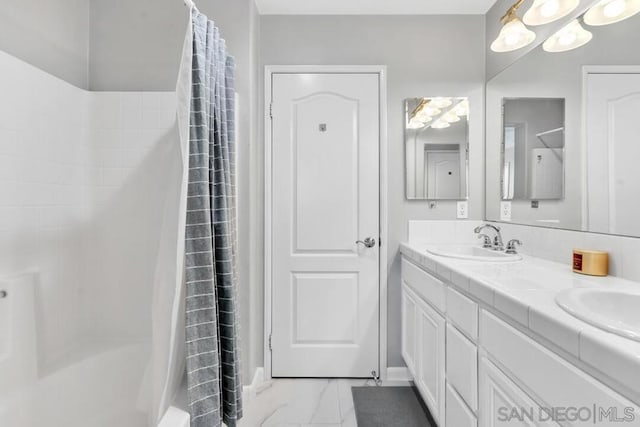 bathroom featuring vanity