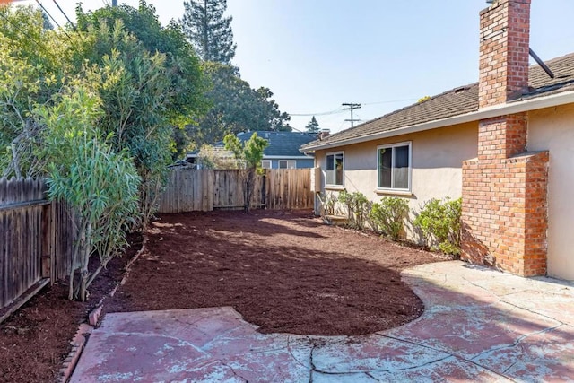 view of yard with a patio