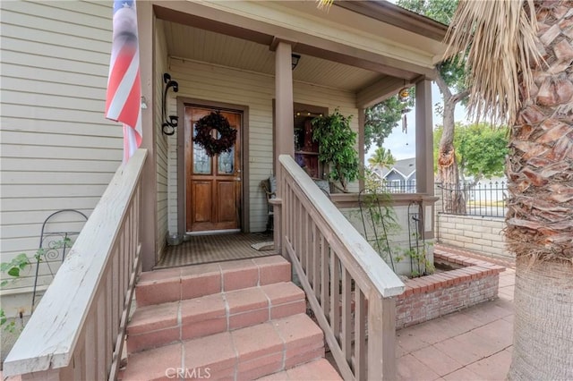 view of entrance to property