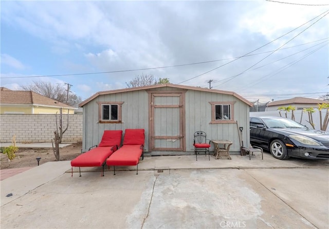 view of outbuilding