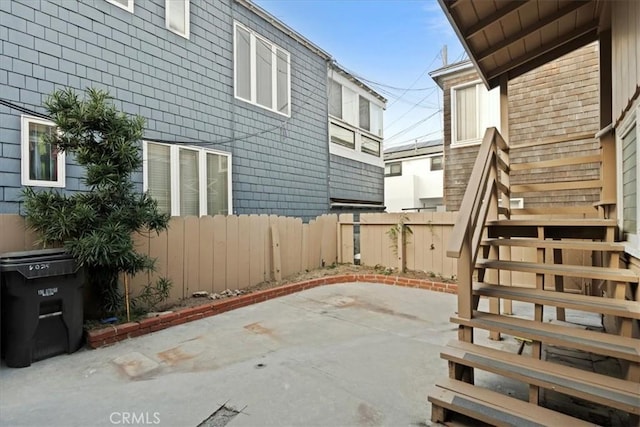 view of patio with fence