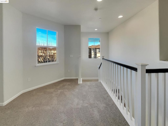 interior space with carpet flooring