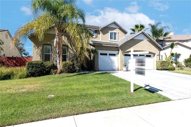 view of front of home with a front yard