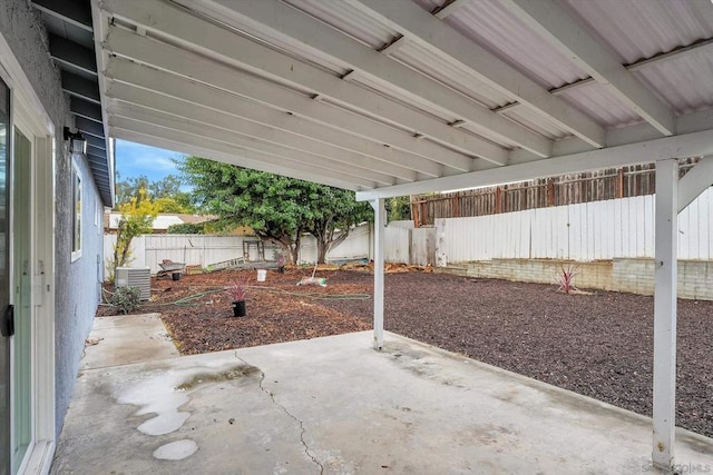 view of patio / terrace with cooling unit