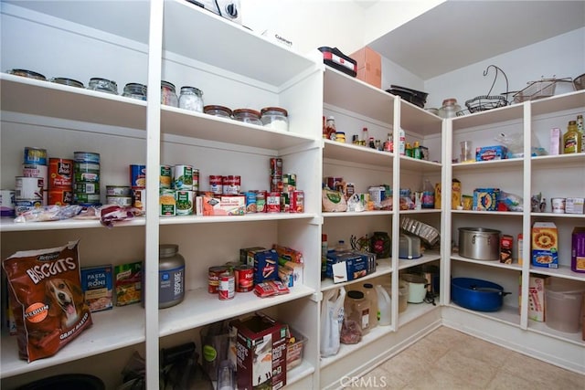 view of pantry