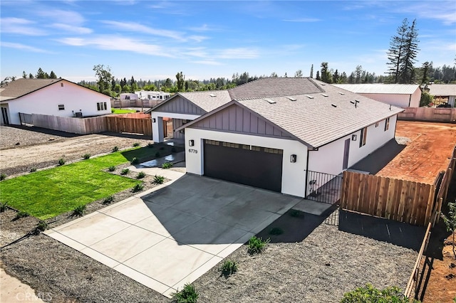 view of front of home featuring a garage