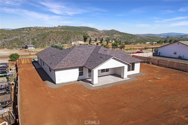 aerial view featuring a mountain view