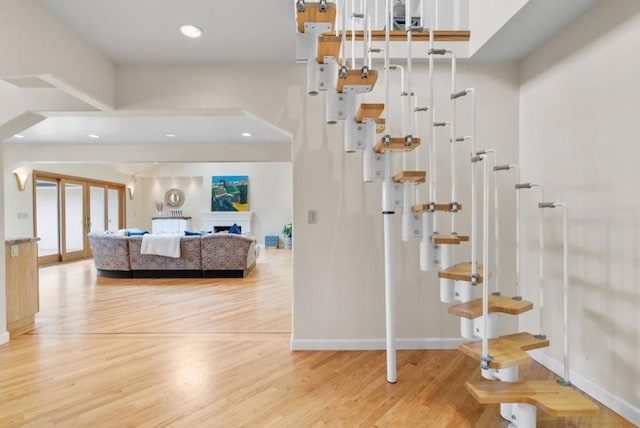 interior space featuring light hardwood / wood-style floors