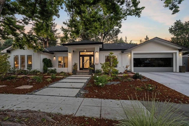 view of front of house featuring a garage