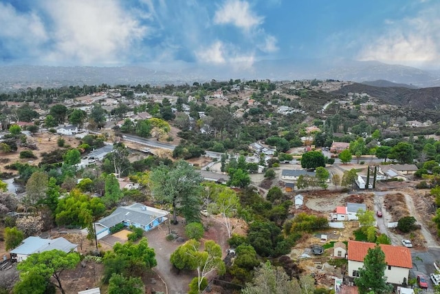 aerial view featuring a mountain view