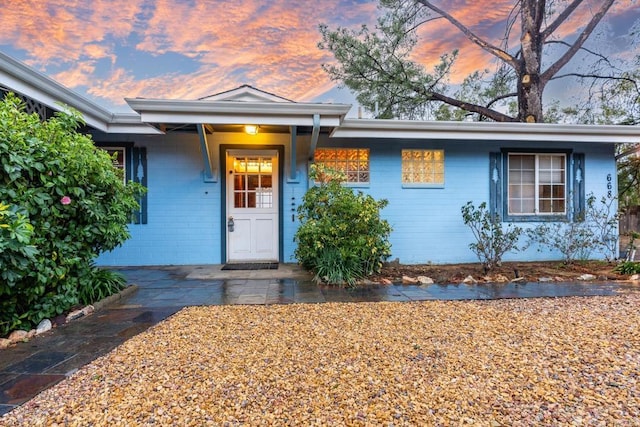 view of front of home