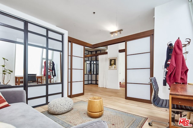 interior space featuring light hardwood / wood-style floors