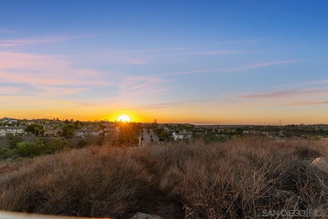 view of nature at dusk