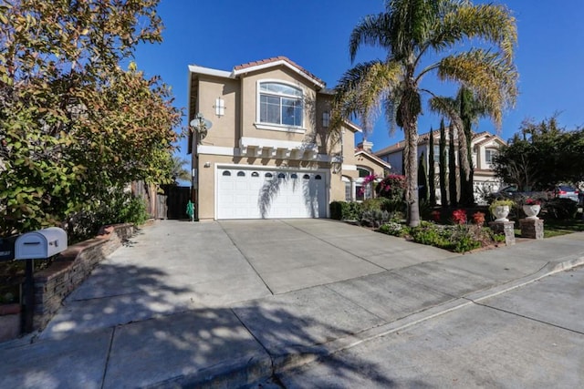 front facade featuring a garage