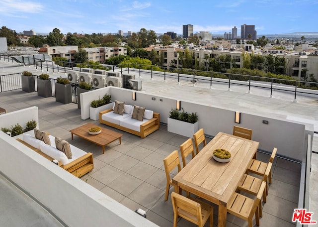 view of patio / terrace featuring an outdoor living space